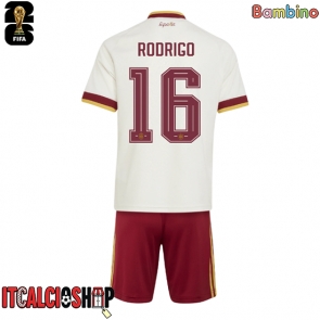 Spagna Rodri Hernandez #16 Seconda Maglia Bambino Mondiali 2026 Manica Corta (+ Pantaloni corti)